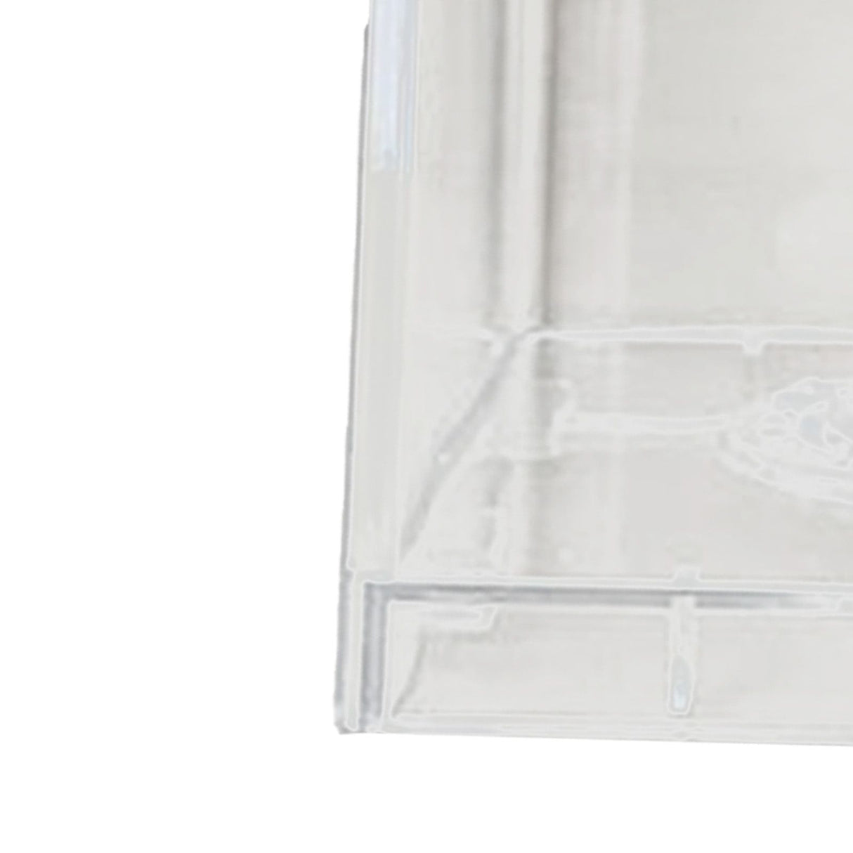 Clear Money Saving Bank Building Block Design Rectangular Transparent Coin Saving Box for Kids Boys Girls White 8.9x8.9x9.2cm / 3.5x3.5x3.6in