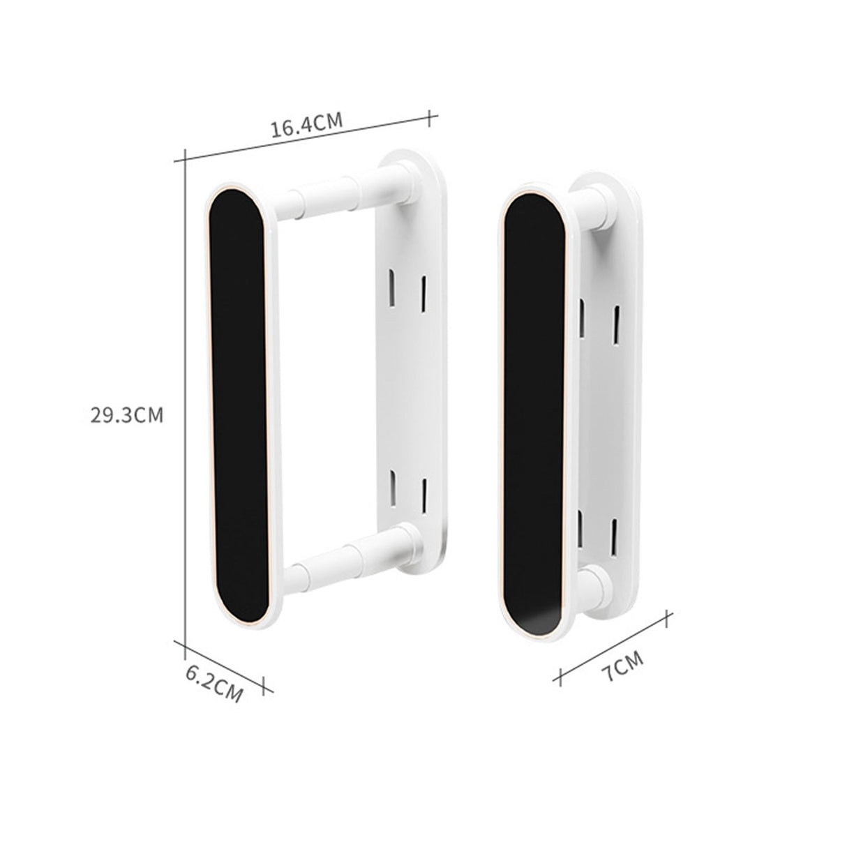 Clothes Drying Rack Plastic Retractable Cloth Hanger for Laundry Balcony Mudroom Bedroom Elegant White