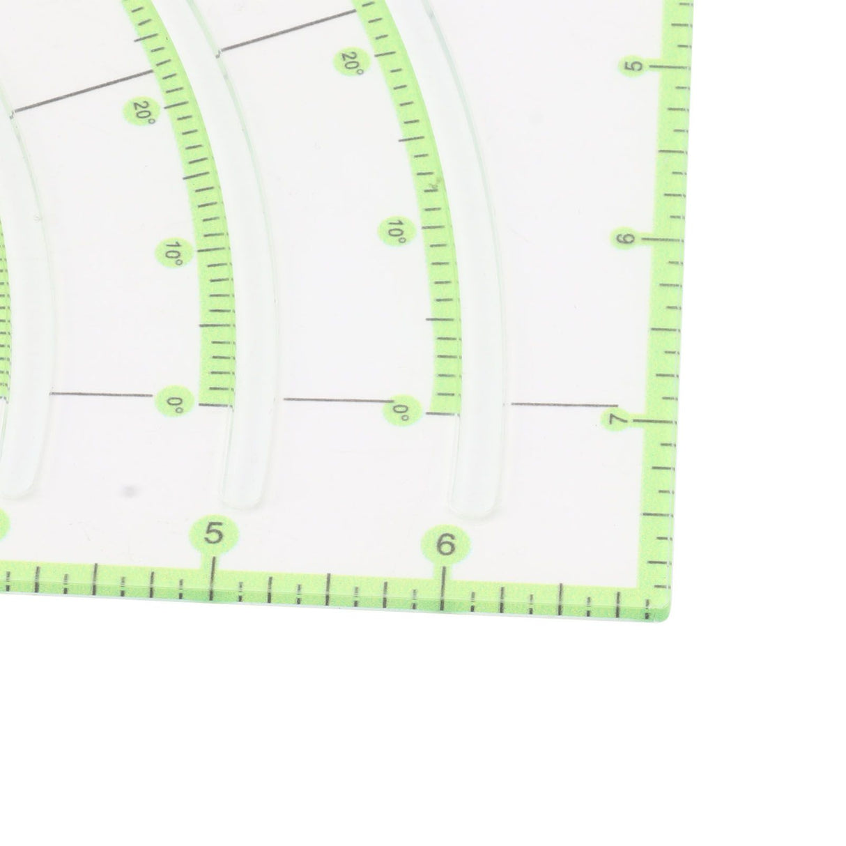 8 Inch Acrylic Quilting Ruler Multifunctional Clear Arcs Fans Quilt Circle Cutter Ruler for Patchwork Sewing Craft Tool