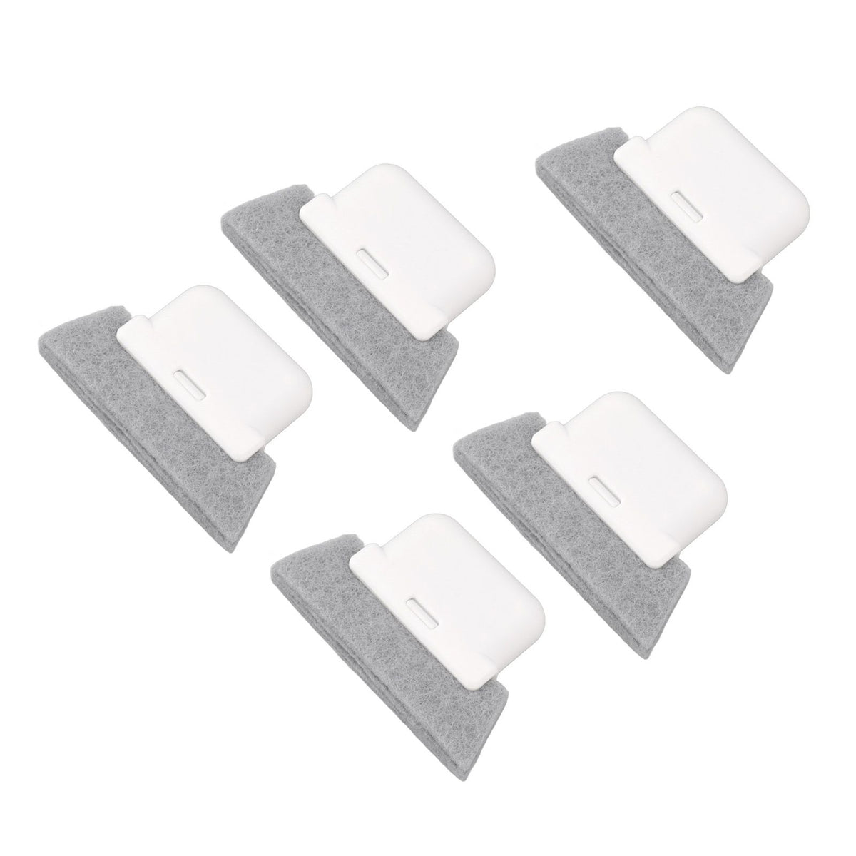 5Pcs Window Track Cleaning Brush Detachable Window Groove Gap Cleaning Brush Tools with Scraper for Window Sliding Door