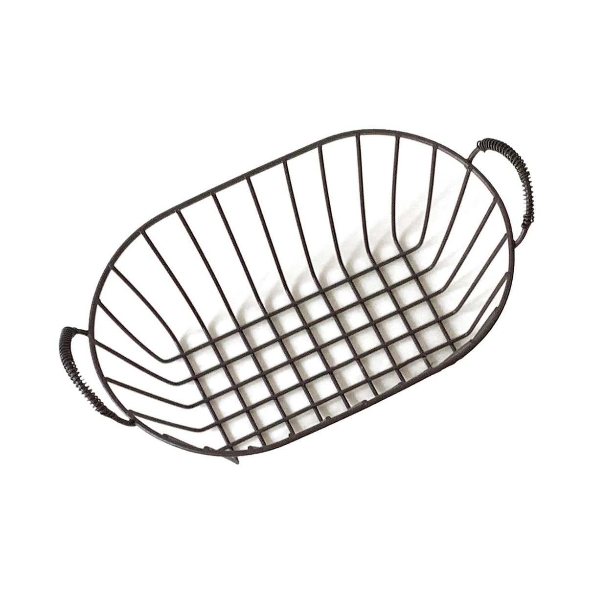Wire Baskets Iron Handhold Storage Bins for Kitchen Cabinets Pantry Bathroom Laundry Room Refridge Black