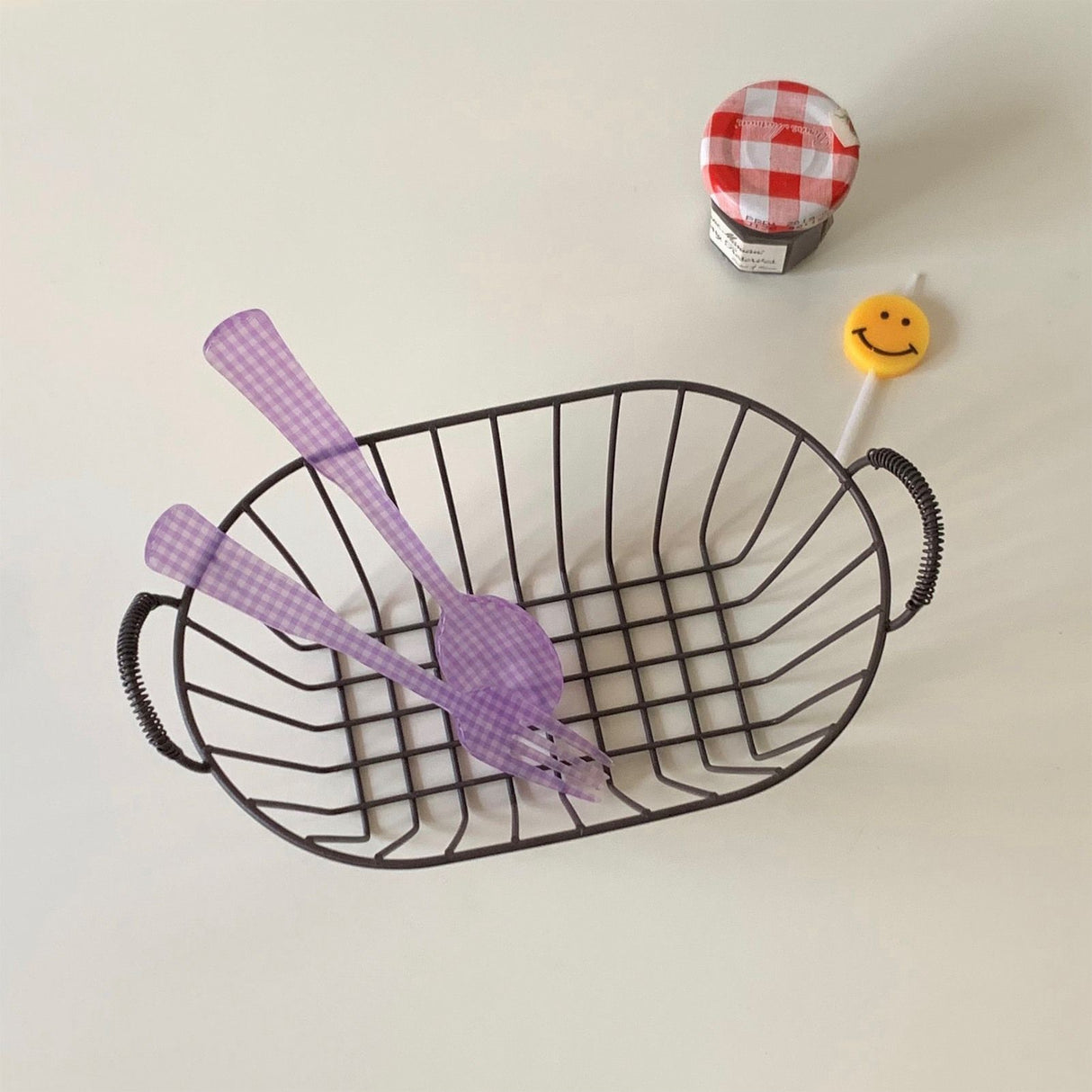 Wire Baskets Iron Handhold Storage Bins for Kitchen Cabinets Pantry Bathroom Laundry Room Refridge Black