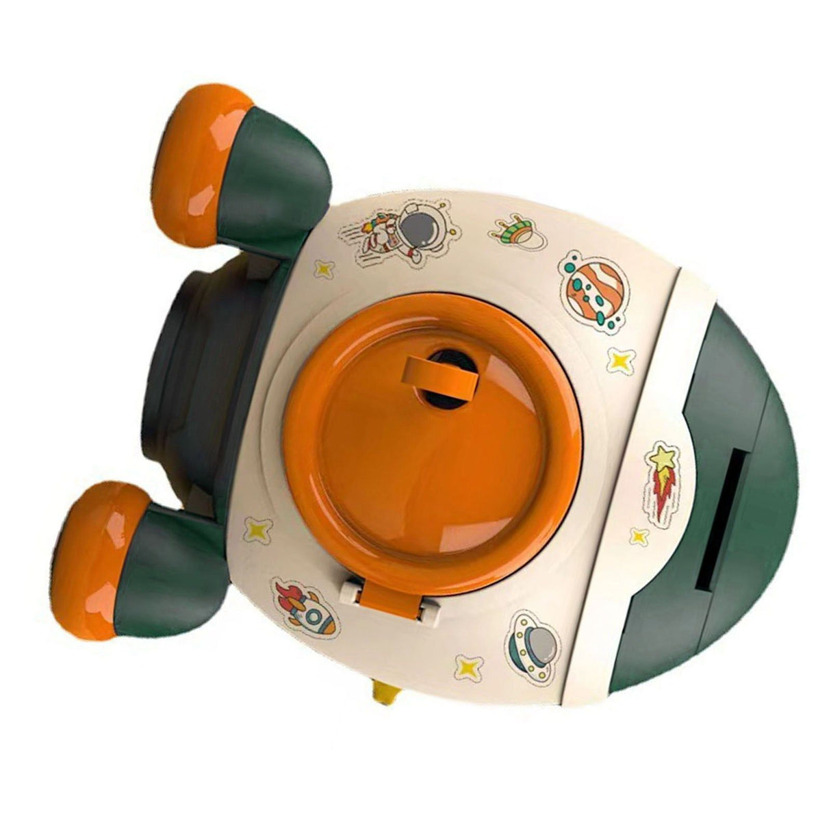 Cartoon Style Space Rocket Piggy Bank Money Bank Money Saving Jar Boys Girls Gift Morandi Green