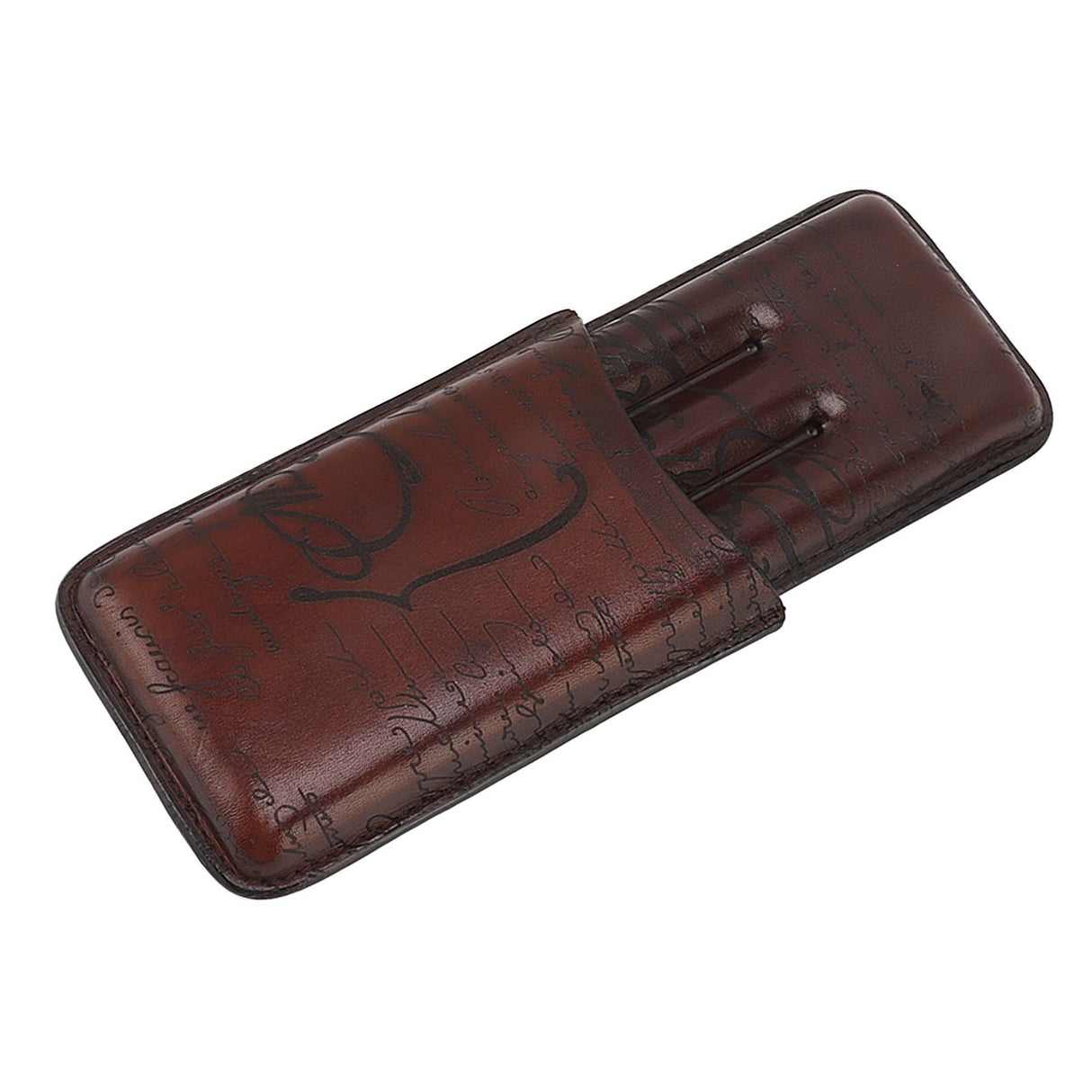 Leather Cigar Holder Travel Portable Soft Touch Elegant Breathable Cigar Case for Gift Giving