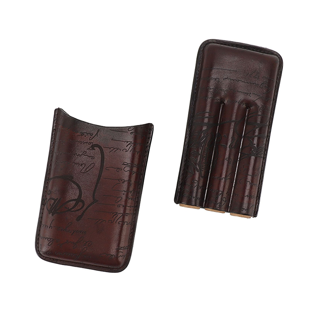 Leather Cigar Holder Travel Portable Soft Touch Elegant Breathable Cigar Case for Gift Giving