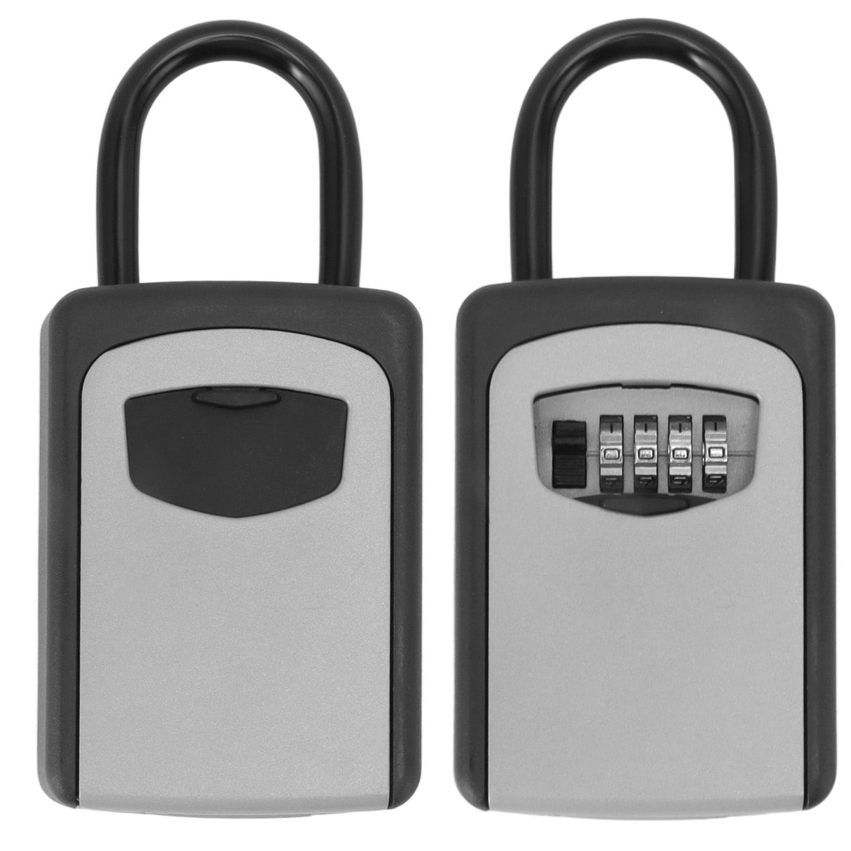 Key Lock Box Large Capacity Wall Mounted Resettable 4 Digit Key Storage Security Lockbox for House Keys