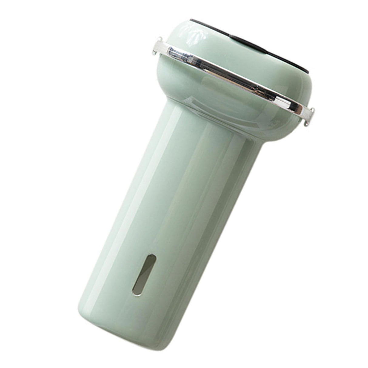 Paper Cup Dispenser Wall Mounted Multifunctional Large Capacity Universal Pull Type Cup Holder with Portable Handle Green