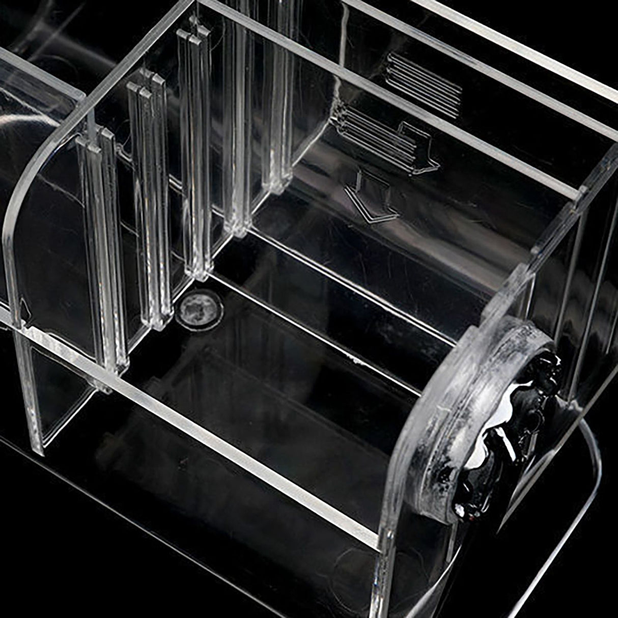 Clear Plastic Remote Control Holder Desk Organizer Transparent Mobile Phone Case Glasses Sundries Storage Box
