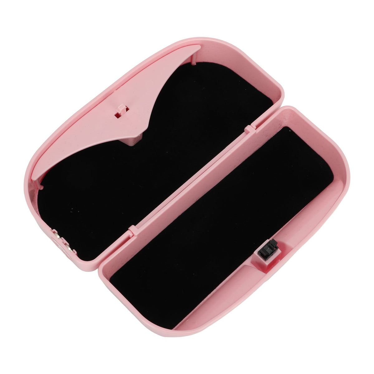 Multifunctional Car Glasses Holder Case Car Sun Visor Sunglasses Case Holder Eye Glasses Organizer Box With Clip Pink