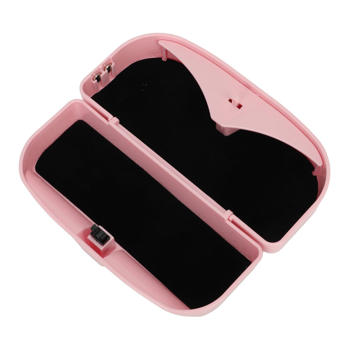Multifunctional Car Glasses Holder Case Car Sun Visor Sunglasses Case Holder Eye Glasses Organizer Box With Clip Pink