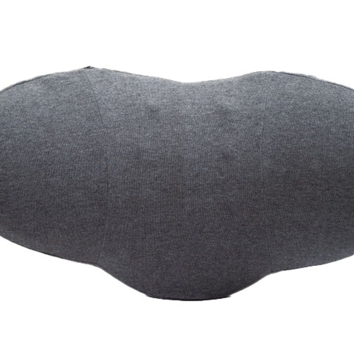 Lumbar Support Pillow Cotton Memory Foam Ergonomic Curve Fit Spinal Massage Spots Waist Support Lower Back Pillow Dark Gray 49x27x13.5cm/19.3x10.6x5.3in