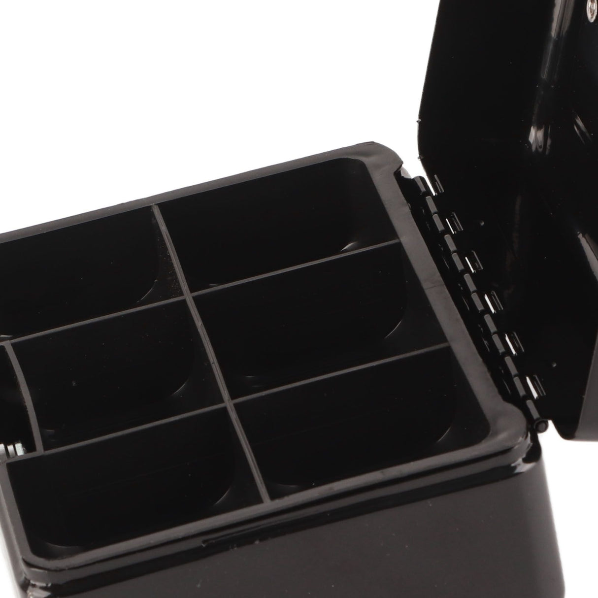 Metal Cash Box 6 Compartments High Safety Money Box with Money Tray and Key Lock for Home Business Black