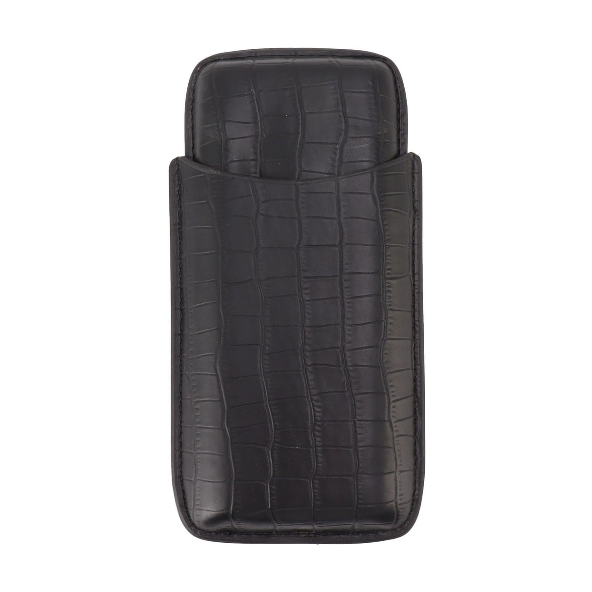 Cigar Holder Portable Tight Stitching Colorfast Lightweight 3 Finger Cigar Humidor Case for Travel Home