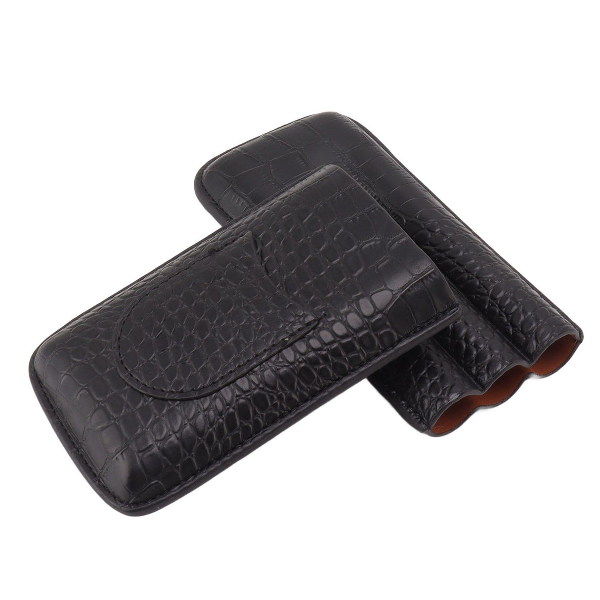 Portable Cigar Case 3 Holder Leather Humidor Box Cigar Moisturizing Protection Storage Bag