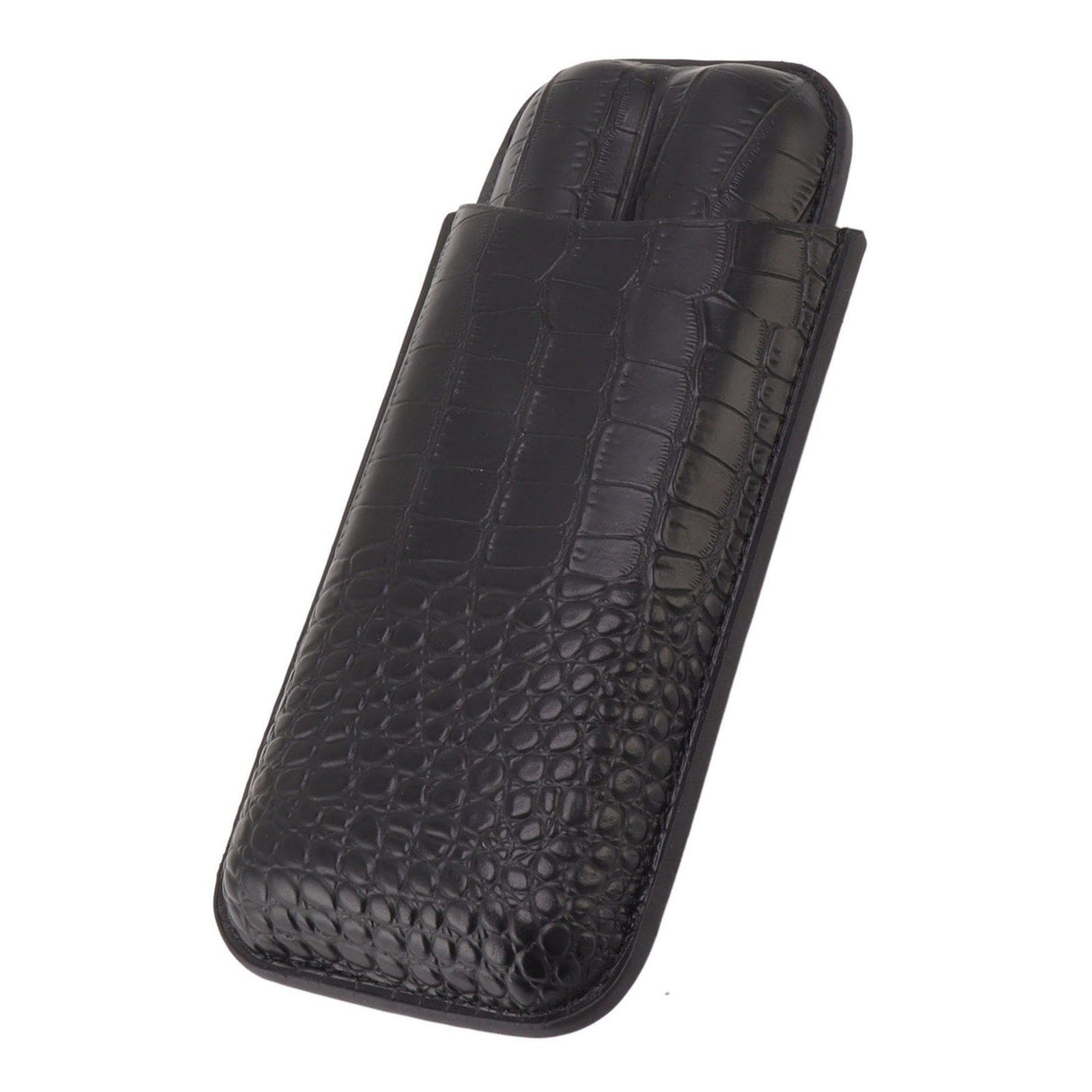 Portable Cigar Bag 2 Holder Leather Humidor Box Storage Case for Protection and Moisturizing