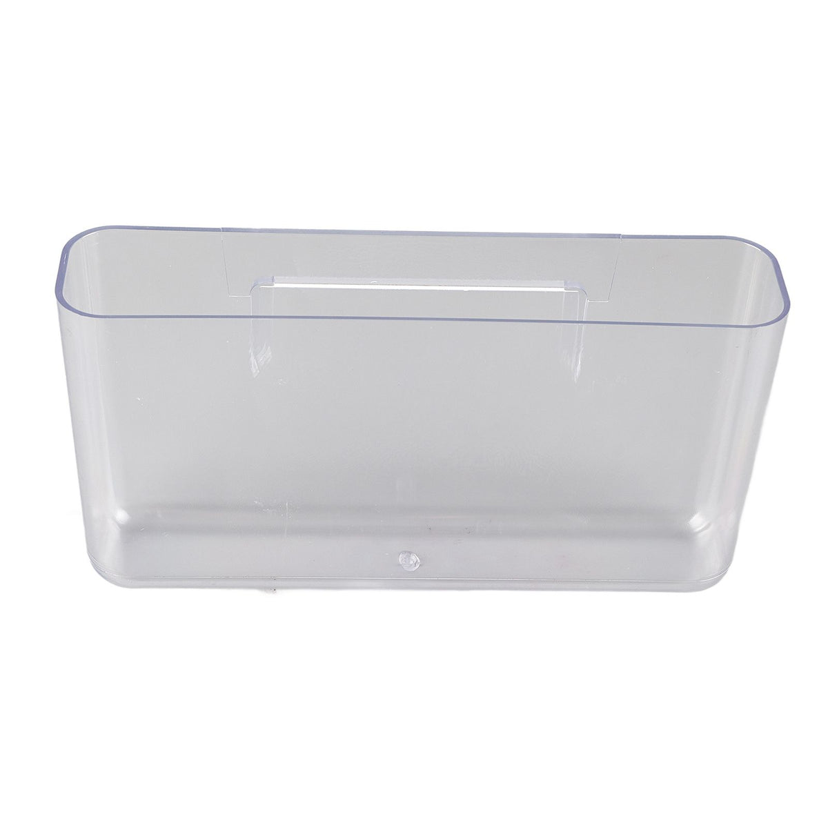 Adhesive Storage Bin Transparent Plastic Wall Mounted Floating Storage Holder Desk Organizer for Bedroom Bathroom L