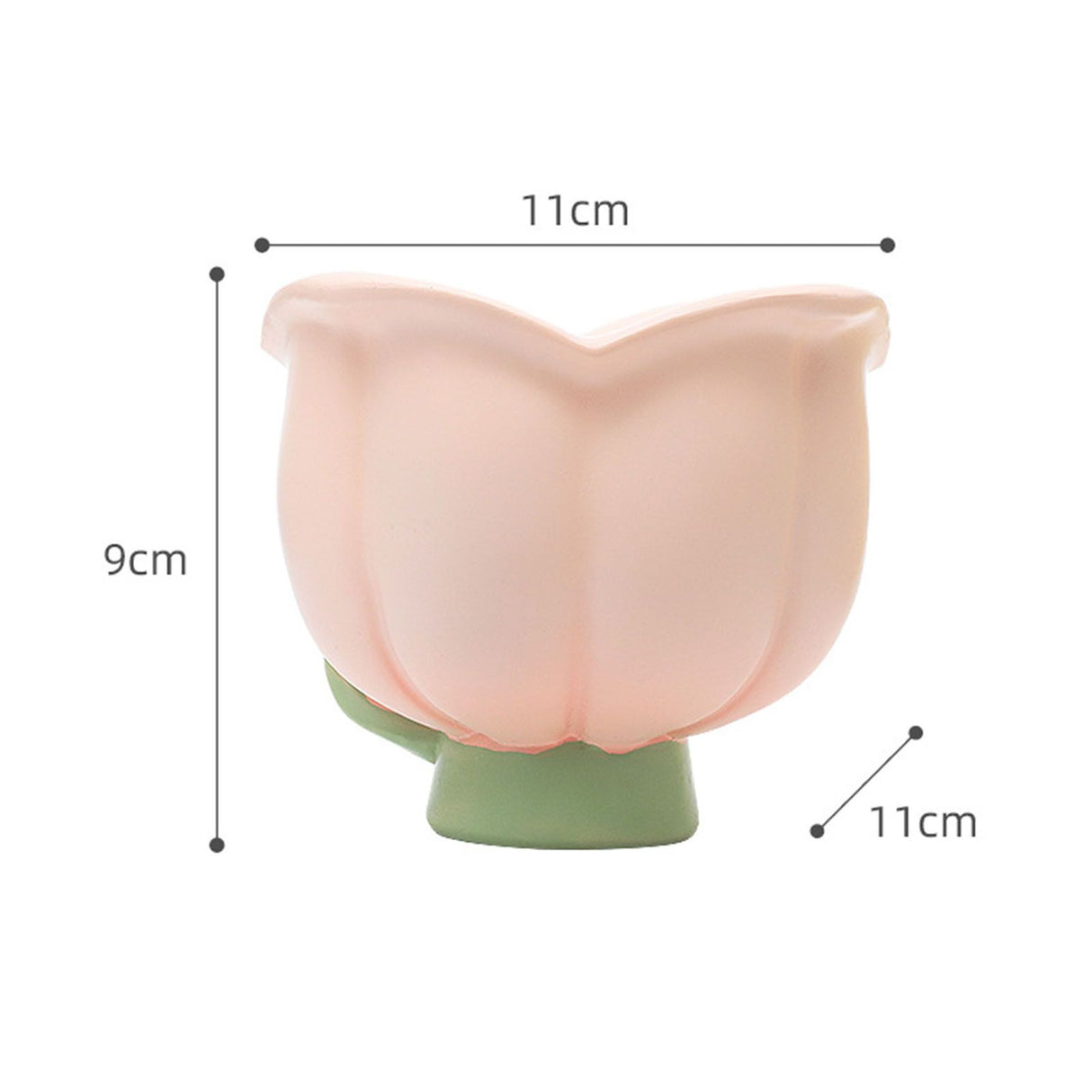 Flower Shape Storage Box Innovative Cute Resin Storage Decorative Ornament for Entryway Desk Dressing Table Tulip