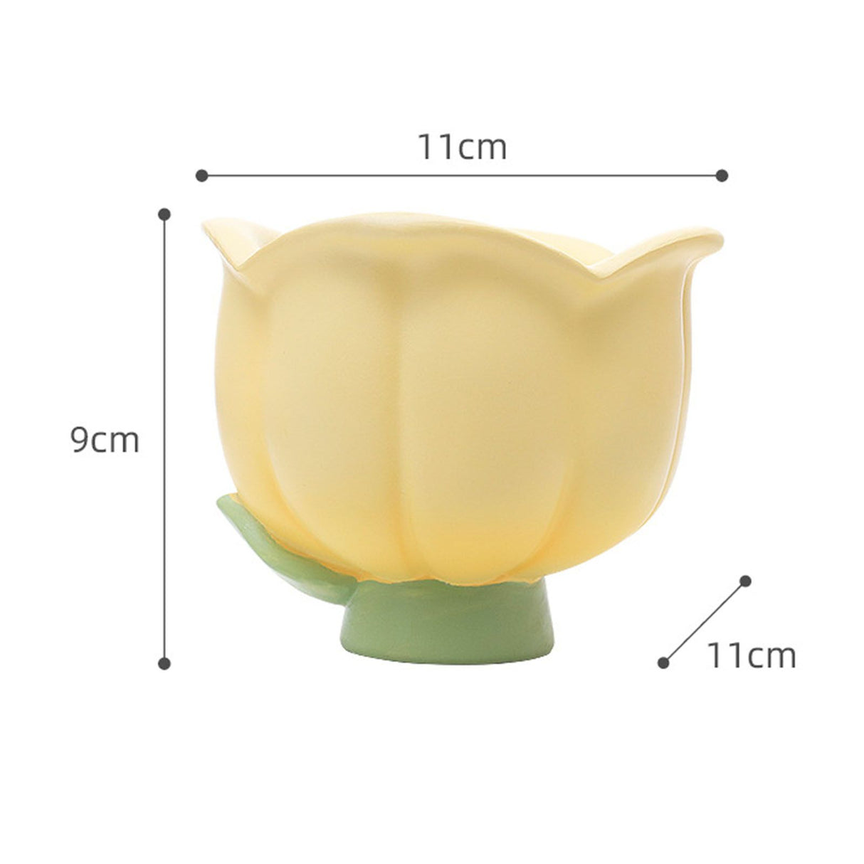 Flower Shape Storage Box Innovative Cute Resin Storage Decorative Ornament for Entryway Desk Dressing Table Convallaria Majalis
