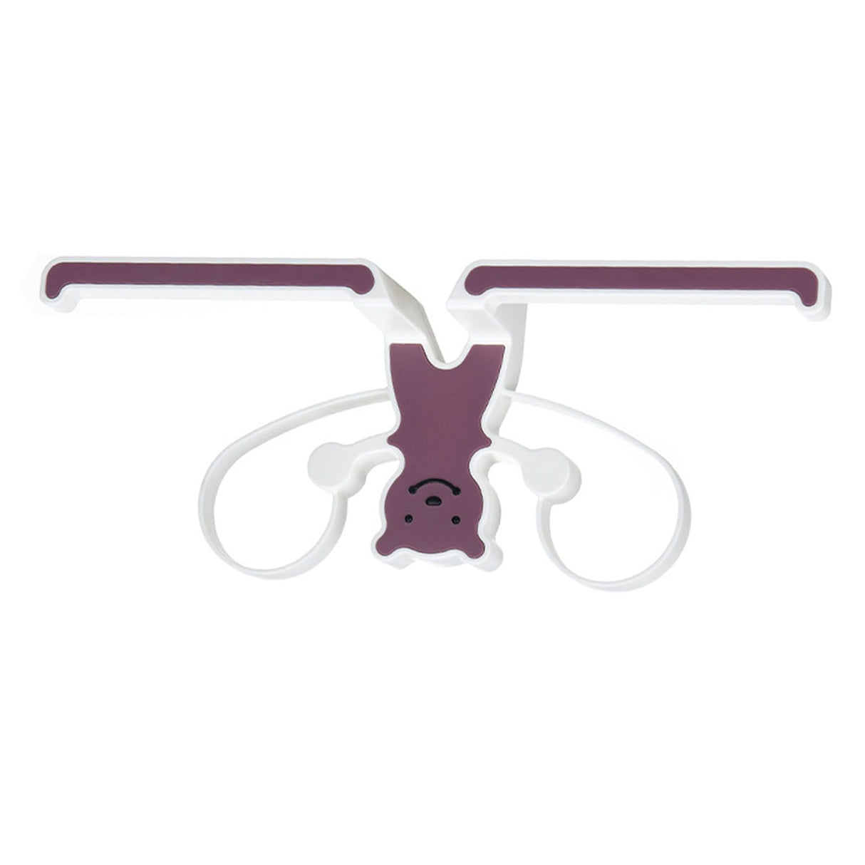 Storage Hook Rack Multipurpose Strong Bearing Capacity Waterproof Punch Free Towel Rack Holder for Home Purple
