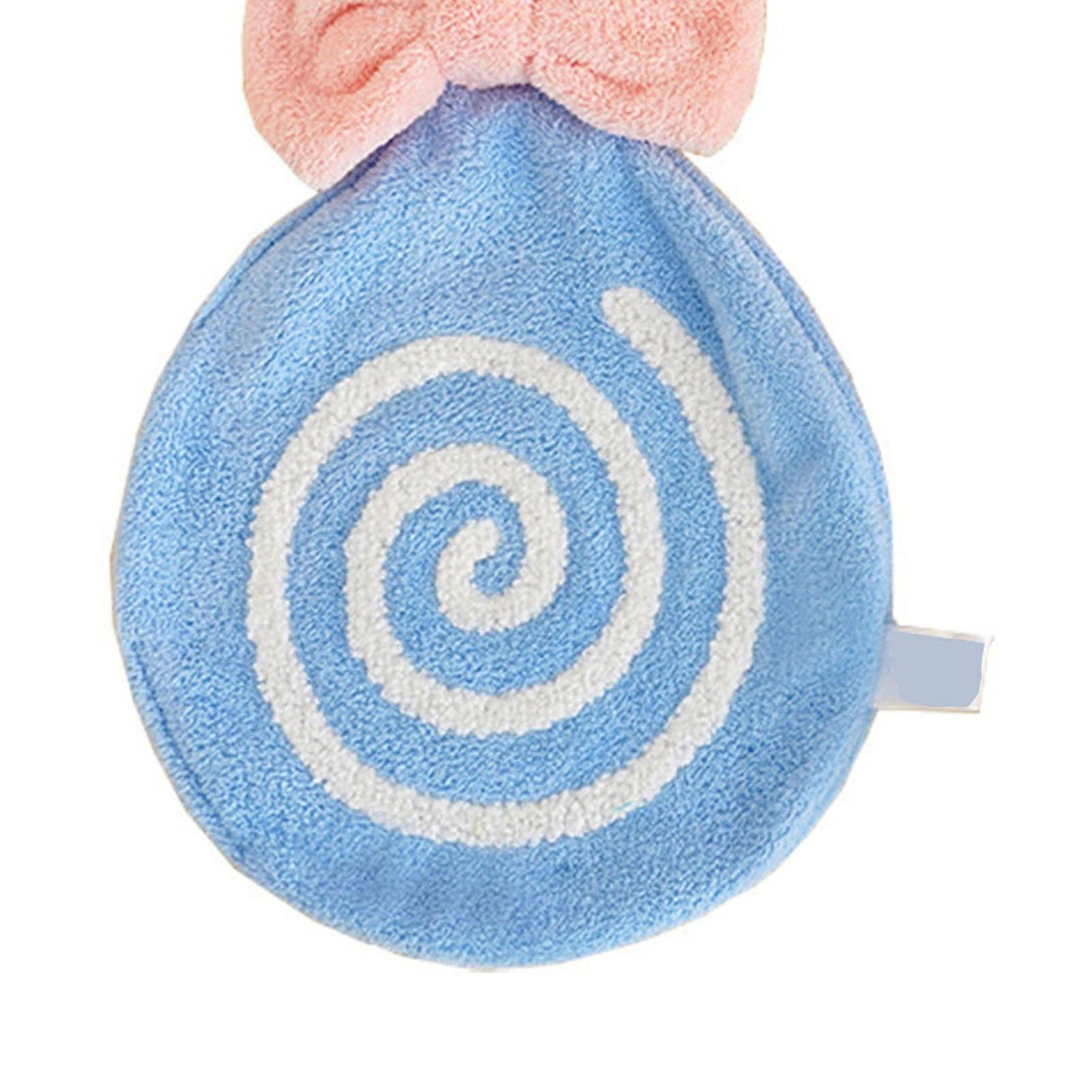 Cute Kids Hand Towel Thickened Soft Coral Velvet Absorbent Hand Towel with Hanging Loop for Bathroom Kitchen Blue