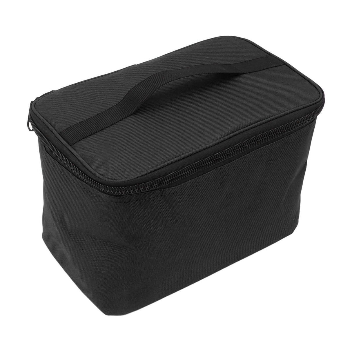 Insulated Grocery Bag Reusable Portable Shopping Collapsible Cooler Food Transport Carrier Oxford Cloth 10L Black