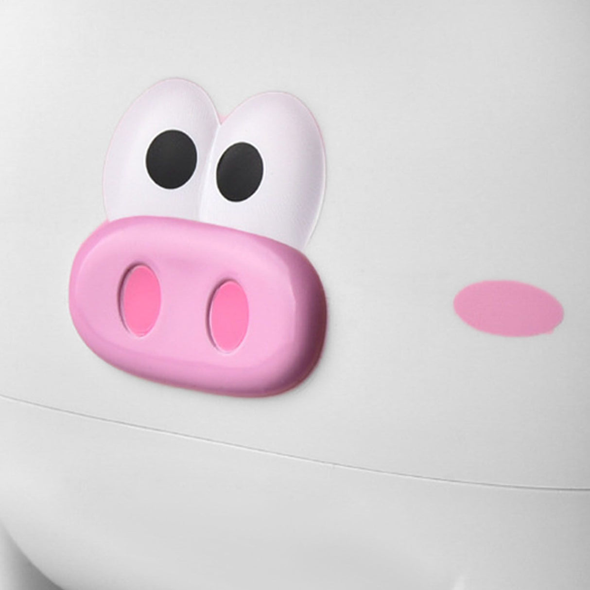 Cute Tissue Storage Box Pig Shaped Decorative Towel Napkin Container Case For Tabletop White