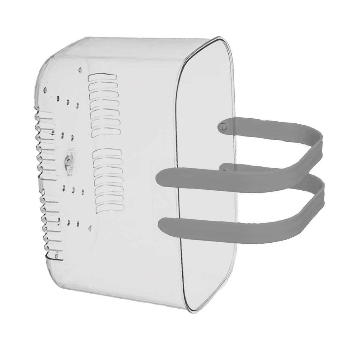 Clear Hand Basket Comfortable Handle Ventilation Holes Easy Access Versatile Fruit Storage Basket for Camping Grey
