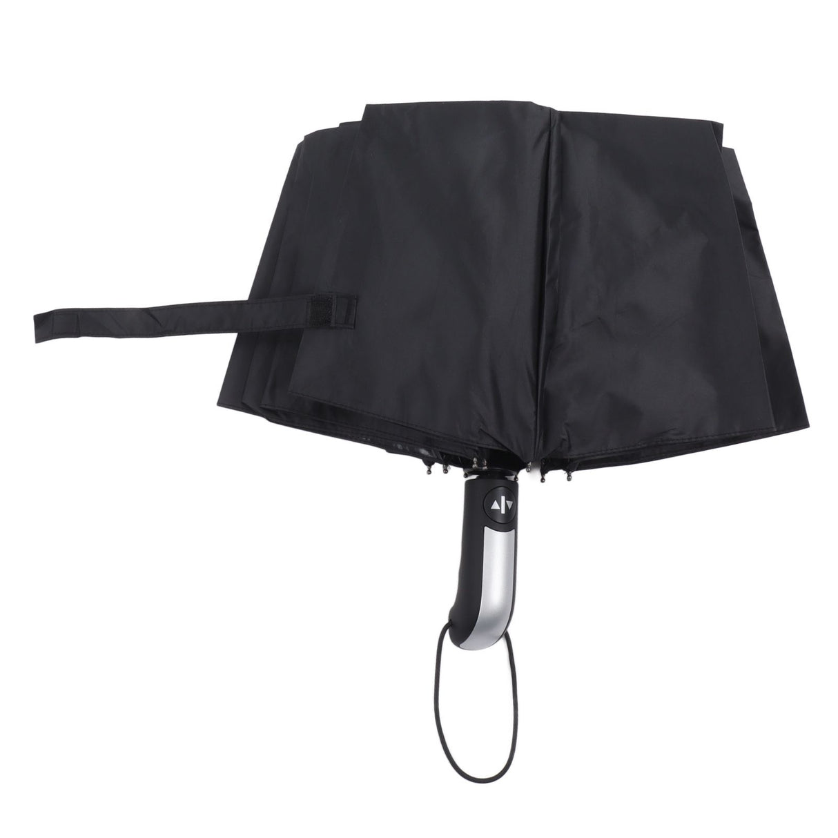 Automatic Umbrella Windproof Comfortable Grip Portable Folding Umbrella for Rain and Sun Black