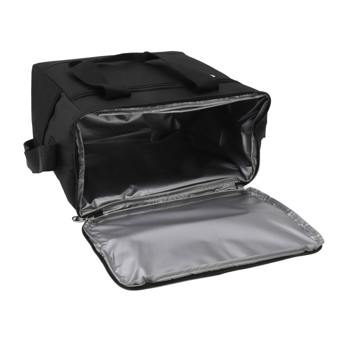 Collapsible Cooler Bag 15L Large Capcity Insulated Leakproof Heat Preservation Food Bag for Beach Picnics Camping Barbecues Black