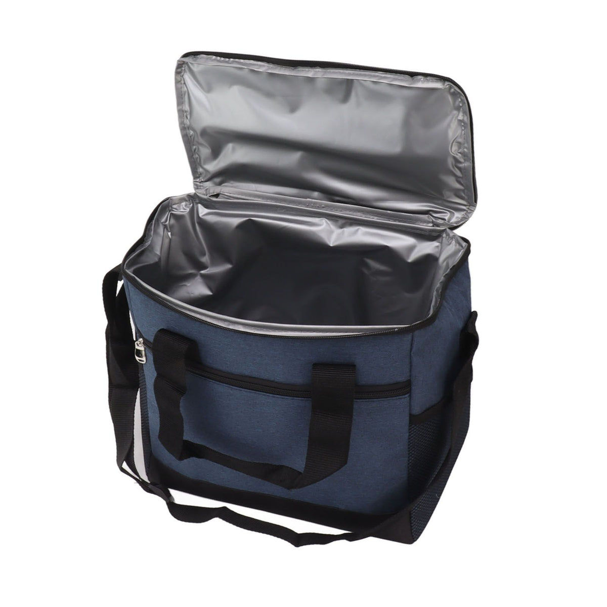 Collapsible Cooler Bag 15L Large Capcity Insulated Leakproof Heat Preservation Food Bag for Beach Picnics Camping Barbecues Blue