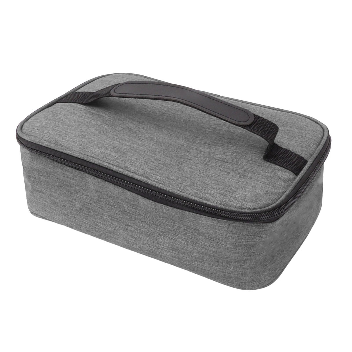 Lunch Bag 3.2L Large Capacity Leakproof Oxford Fabric Portable Handle Insulated Lunch Bag for Office School Outing Grey