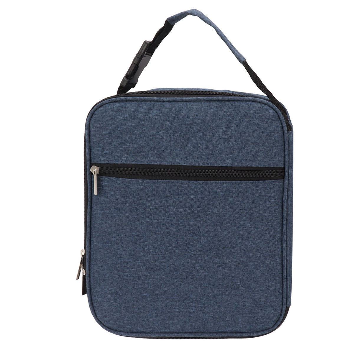 Insulated Lunch Bag 6L Oxford Fabric Leakproof Lining Portable Handle Zippered Lunch Bag for Outdoor Camping Beach Navy Blue