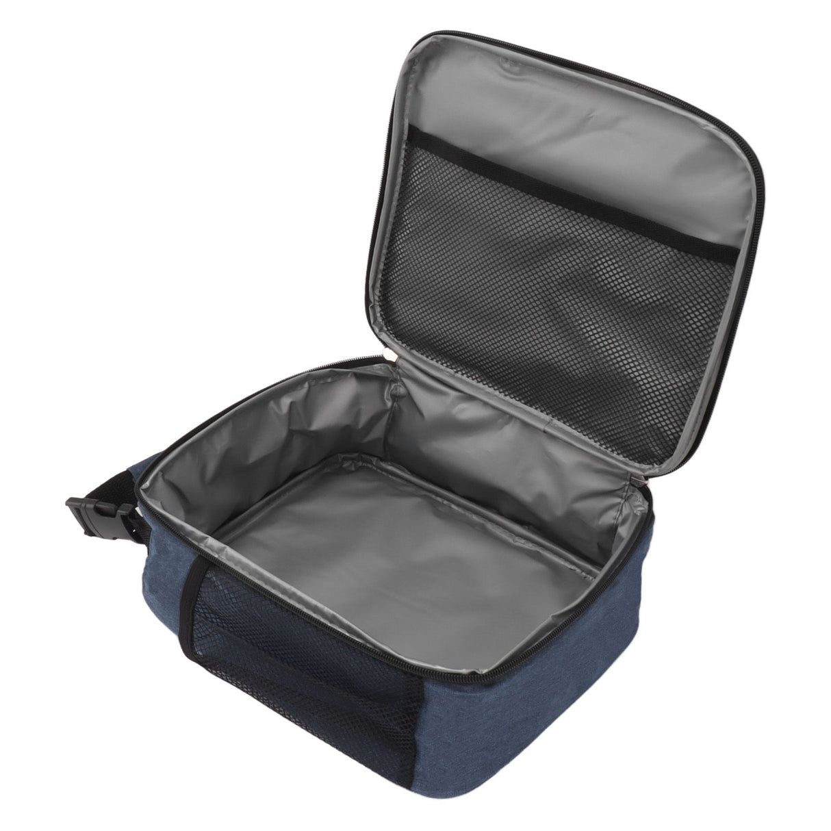Insulated Lunch Bag 6L Oxford Fabric Leakproof Lining Portable Handle Zippered Lunch Bag for Outdoor Camping Beach Navy Blue