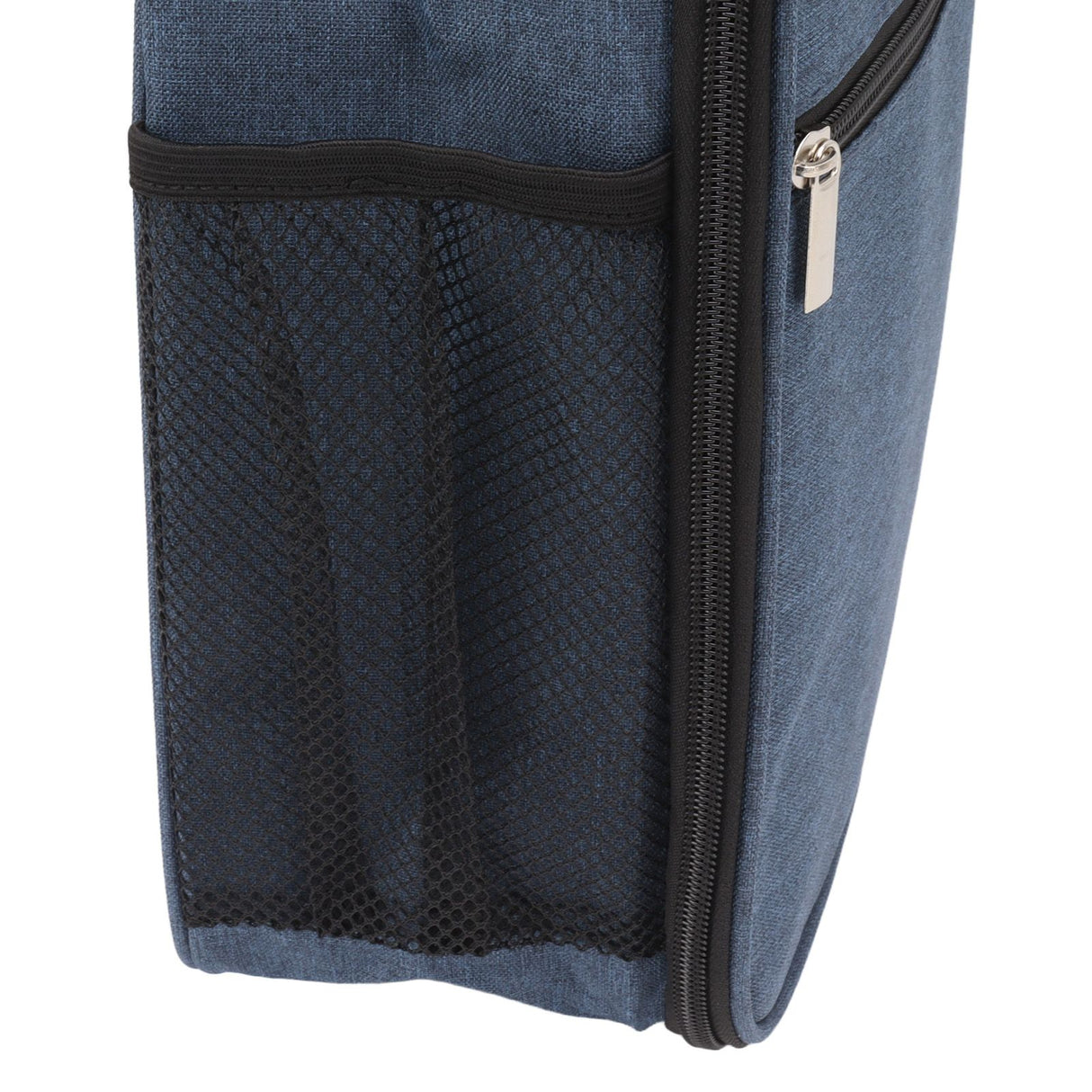Insulated Lunch Bag 6L Oxford Fabric Leakproof Lining Portable Handle Zippered Lunch Bag for Outdoor Camping Beach Navy Blue