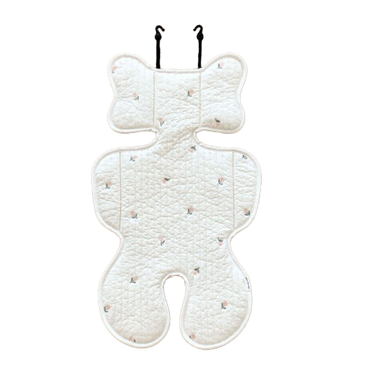 Soft Baby Stroller Seat Cushion Breathable Pure Cotton Infant Car Seat Head Neck Body Support Thin Style Tulip