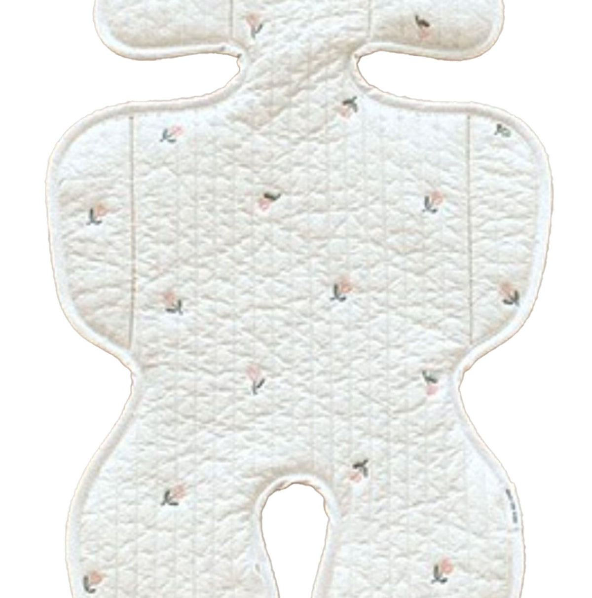 Soft Baby Stroller Seat Cushion Breathable Pure Cotton Infant Car Seat Head Neck Body Support Thin Style Tulip