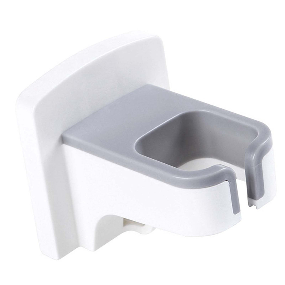 Wall Mounted Hair Dryer Holder Punch Free Self Adhesive Blow Dryer Holder for Bathroom Washroom White