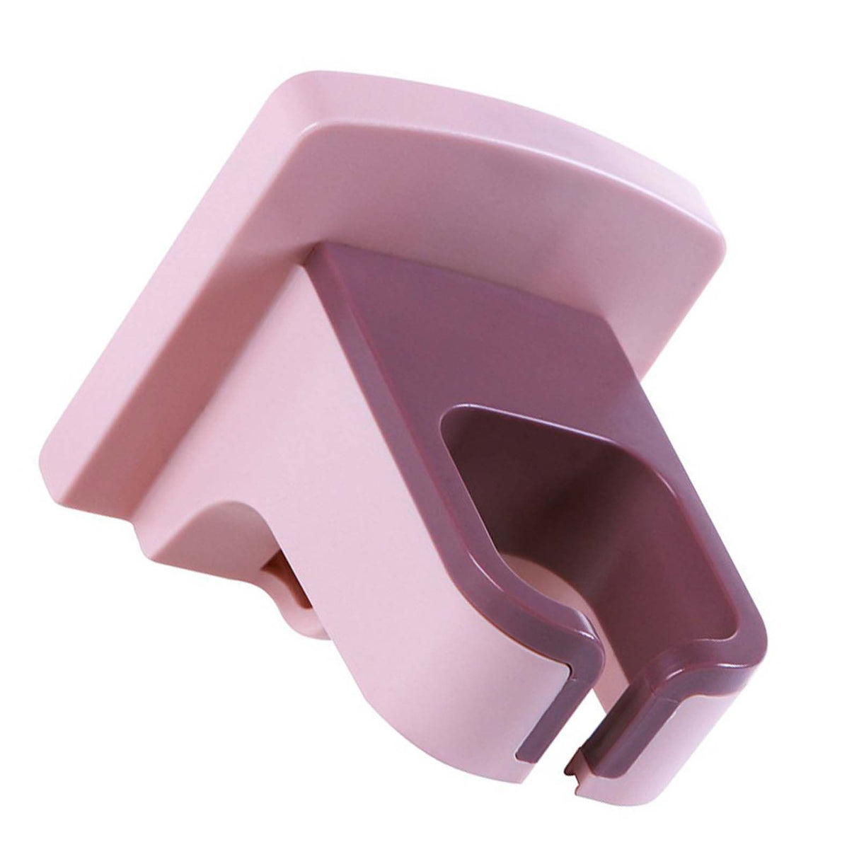Wall Mounted Hair Dryer Holder Punch Free Self Adhesive Blow Dryer Holder for Bathroom Washroom Pink