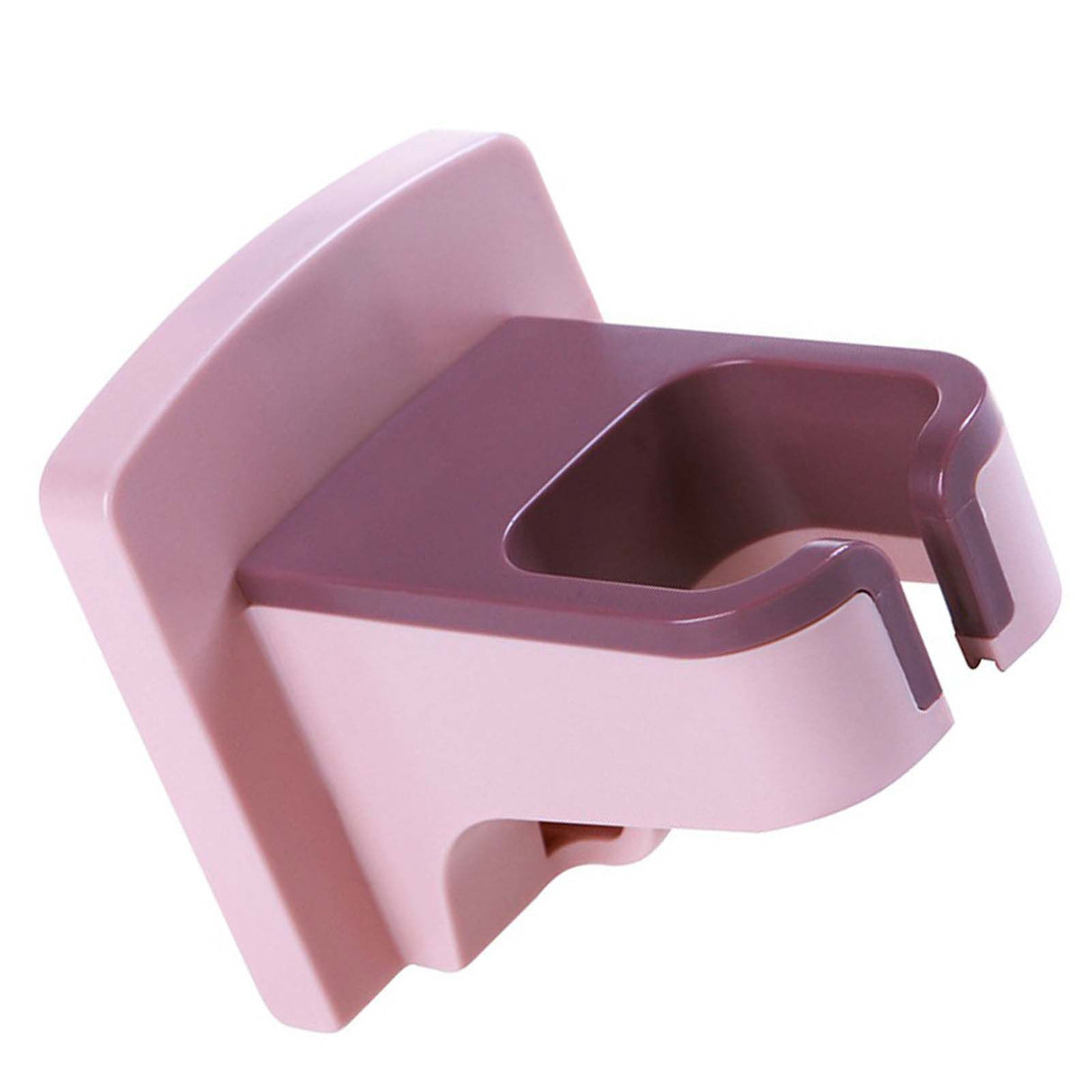 Wall Mounted Hair Dryer Holder Punch Free Self Adhesive Blow Dryer Holder for Bathroom Washroom Pink