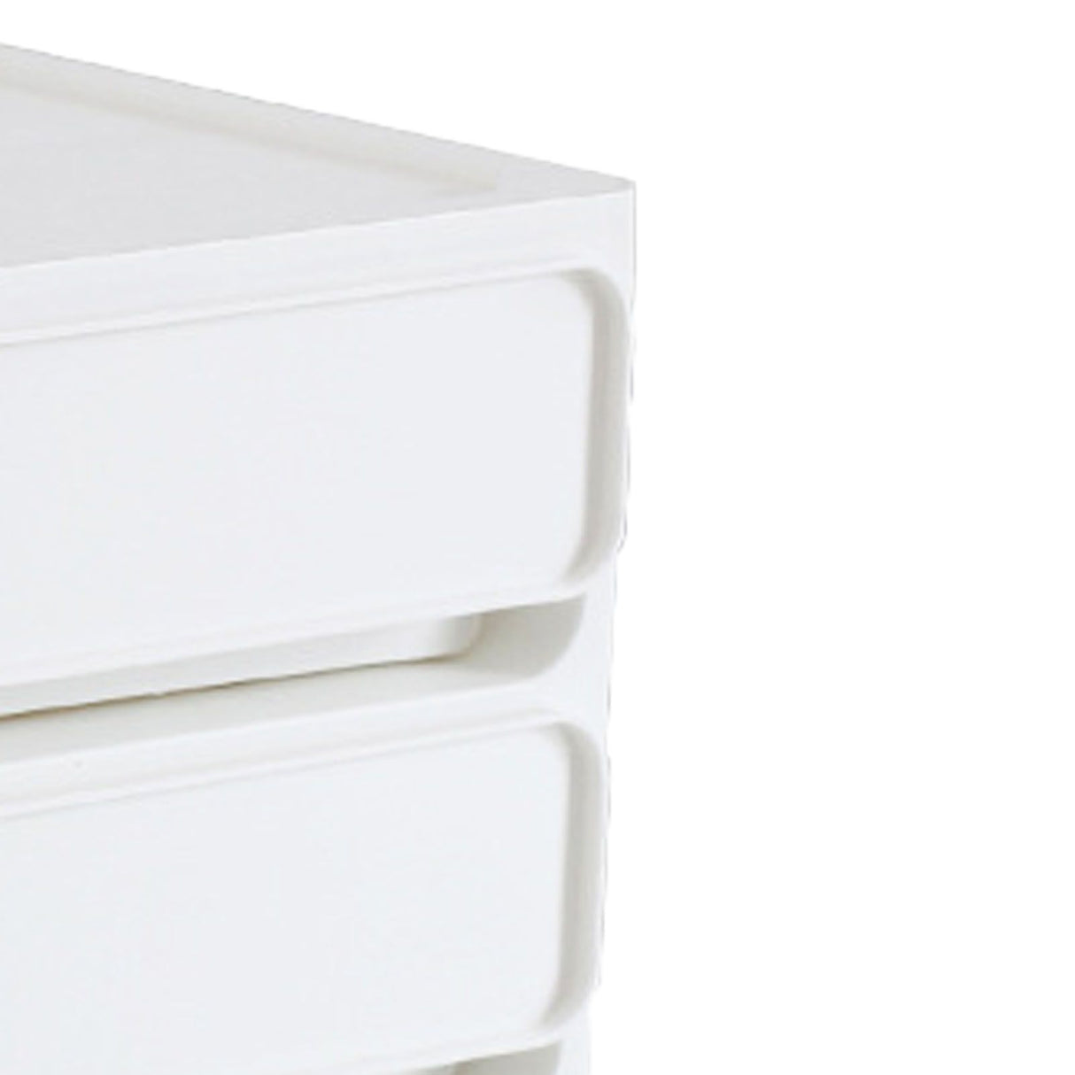 Storage Drawer Multi Layers Stackable Dustproof Desktop Storage Box Organizer for Student Dormitory Home Cosmetics 3 Layers White