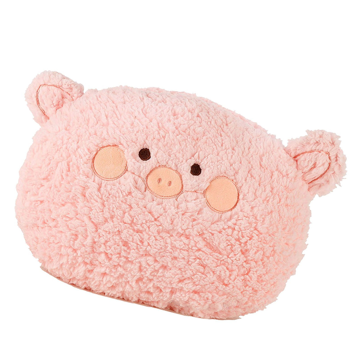 Hand Warm Plush Stuffed Pillow Cute Animal Decorative Soft Warm Hand Cushion for Home Bedroom Office Pink 11in