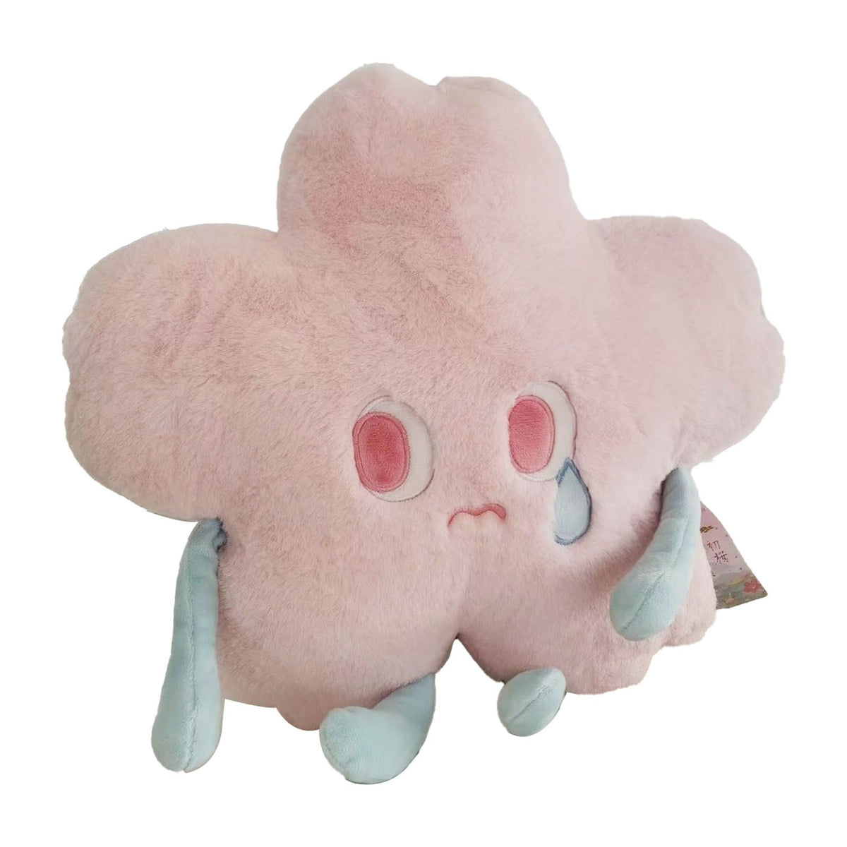 Flower Shape Plush Toy Crying Lively Stylish Stuffed Flower Toy for Living Room Balcony Office Pink 40 X 40cm