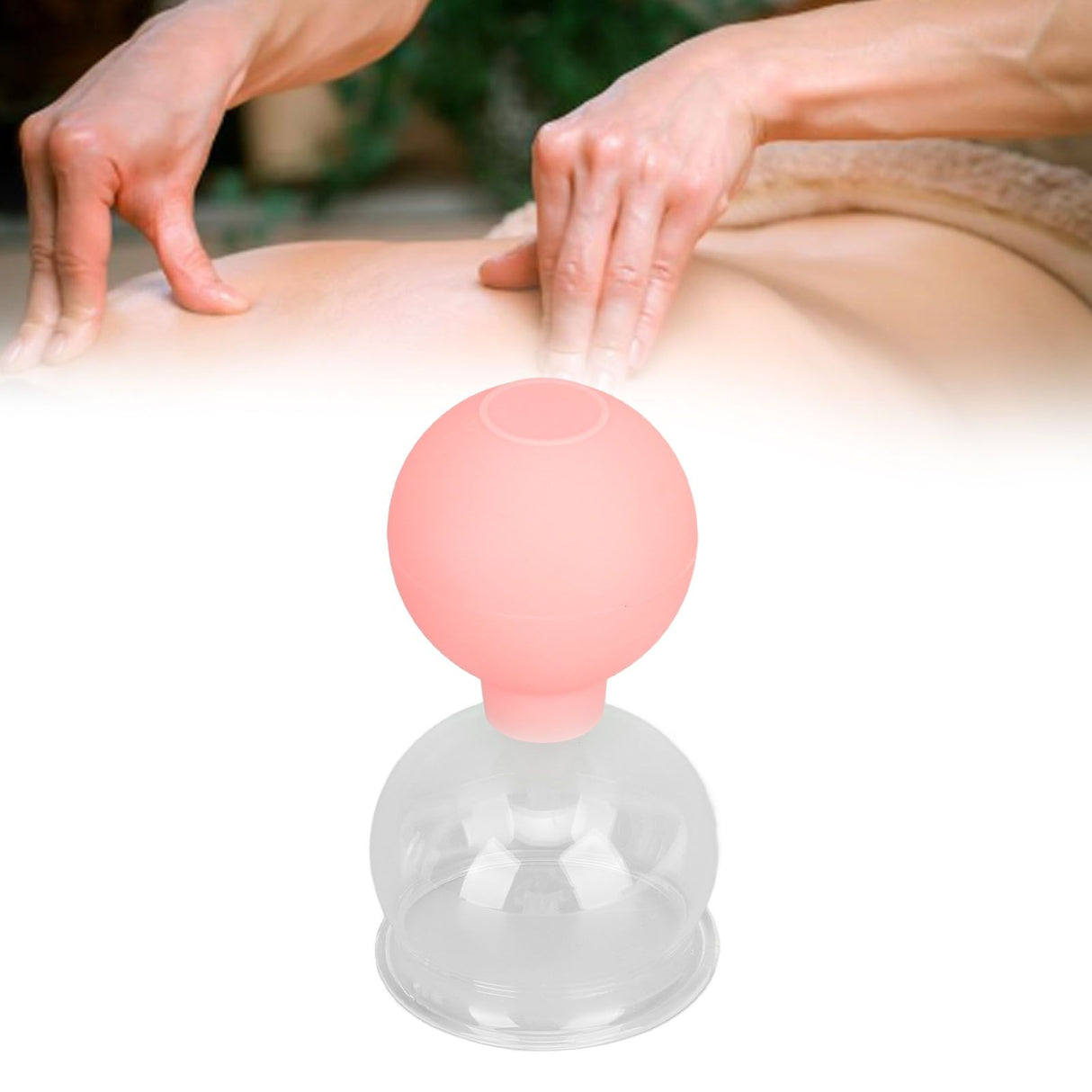 Glass Silicone Cupping Cup Vacuum Suction Massage Therapy for Face Skin Beauty Tool Model 5