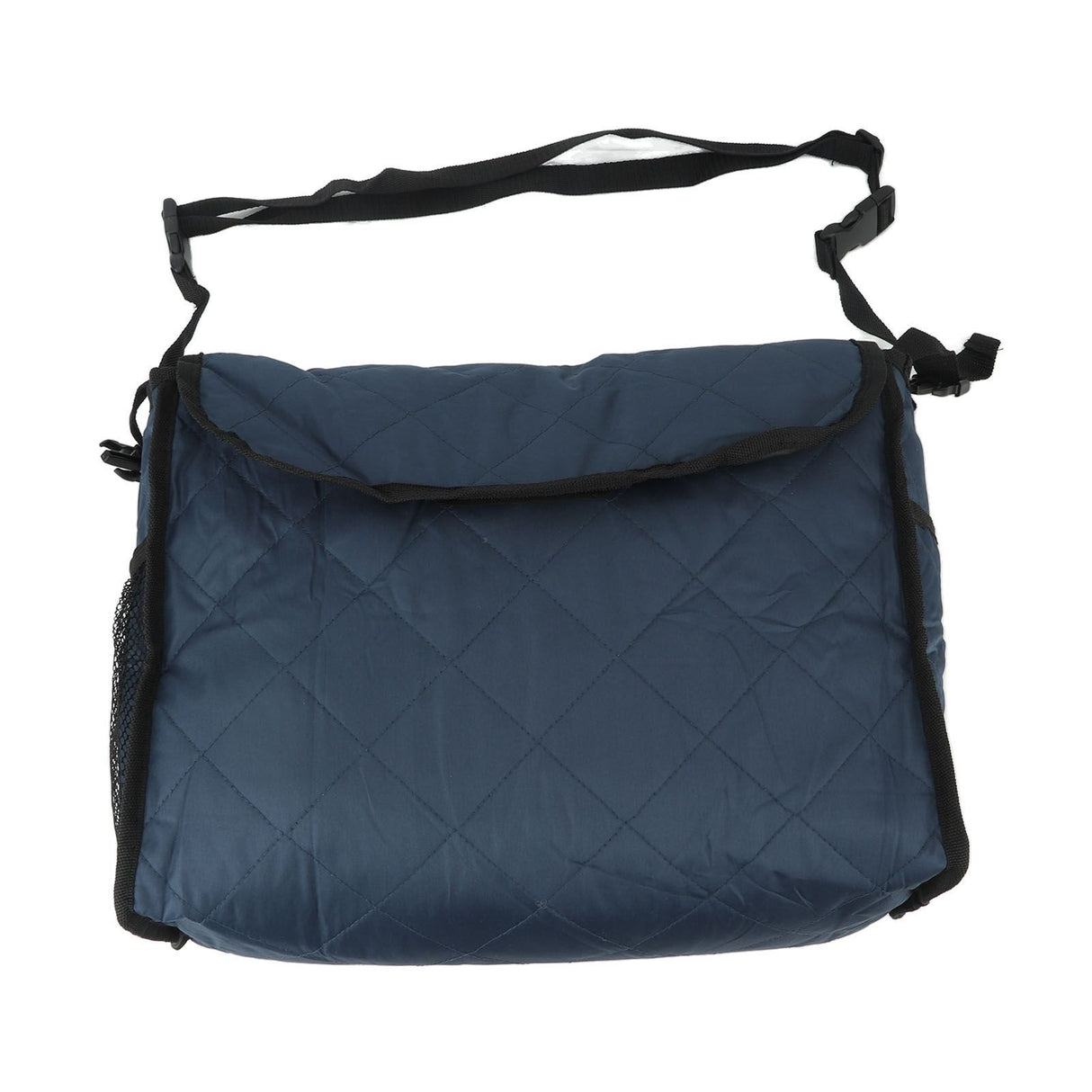 Wheelchair Bag Large Capacity Foldable One Shoulder Storage Hanging Bag for Walkers Rollators Navy Blue