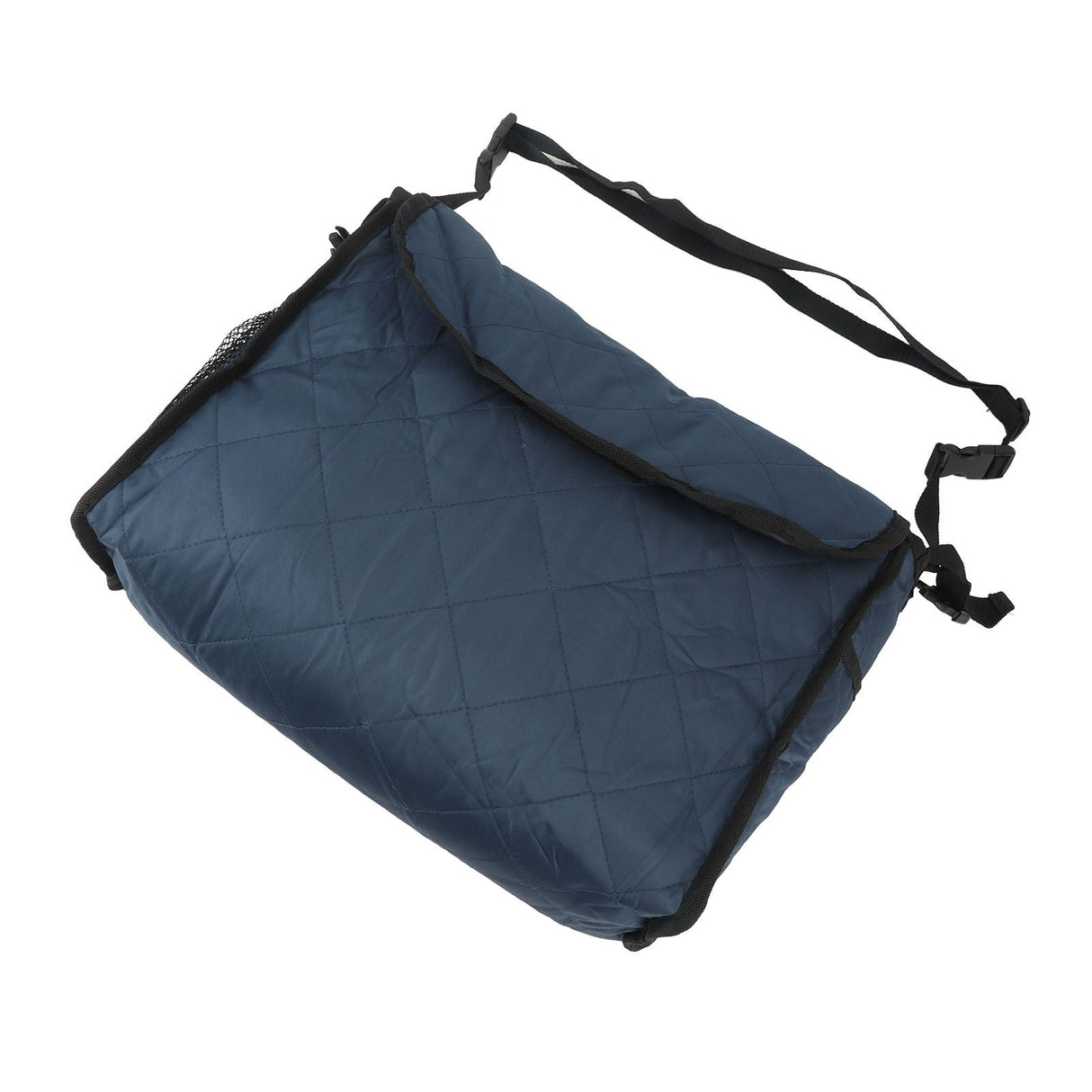 Wheelchair Bag Large Capacity Foldable One Shoulder Storage Hanging Bag for Walkers Rollators Navy Blue