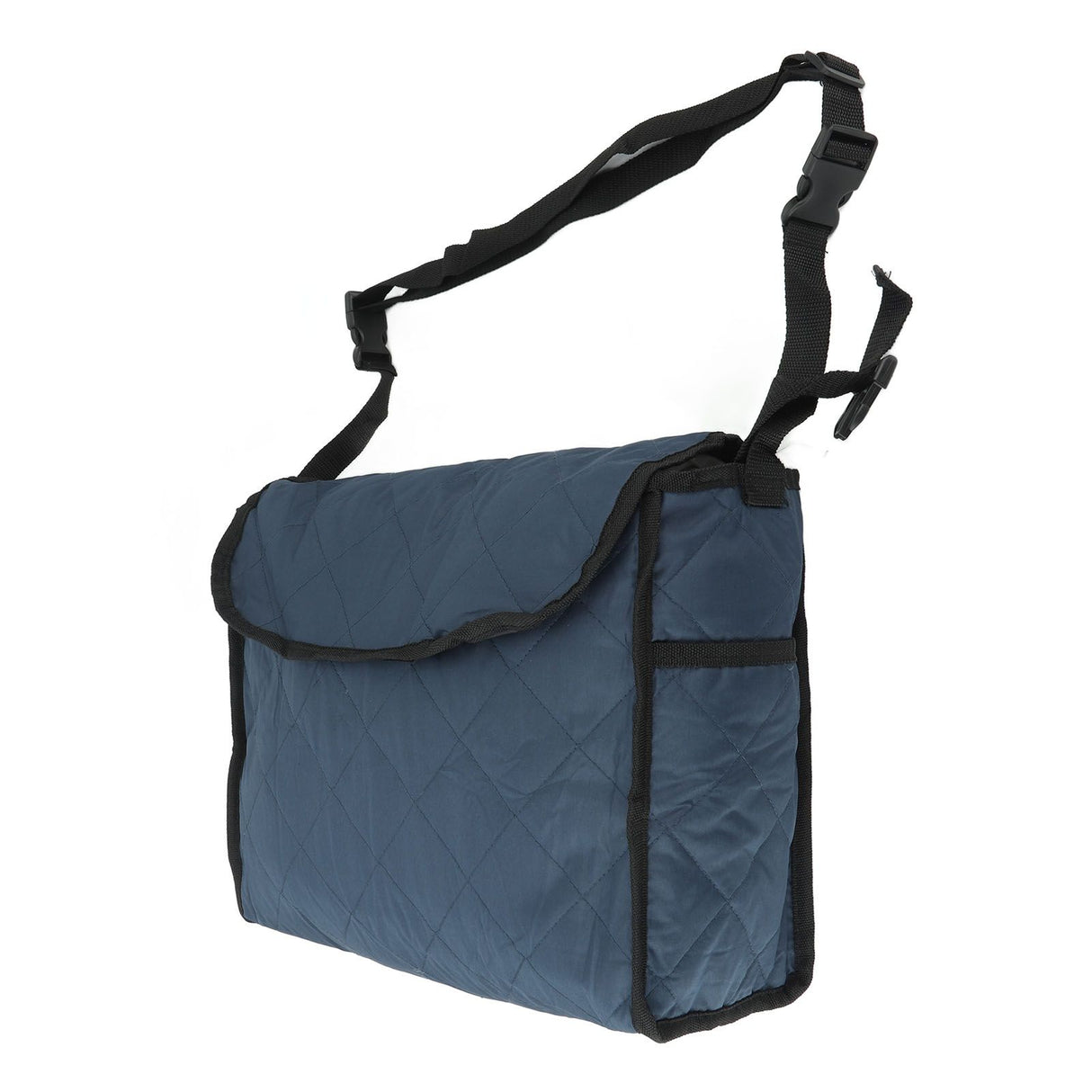 Wheelchair Bag Large Capacity Foldable One Shoulder Storage Hanging Bag for Walkers Rollators Navy Blue
