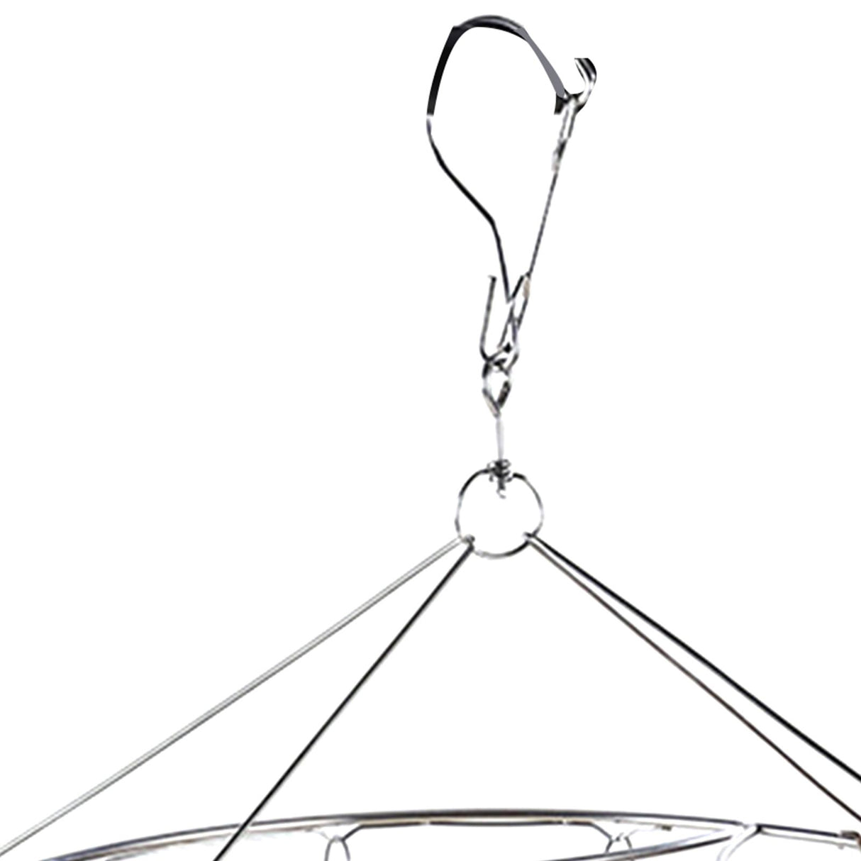 Clothes Drying Hanger Stainless Steel Multi Clip Laundry Drip Hanging Rack for Underwear Socks Hat Round