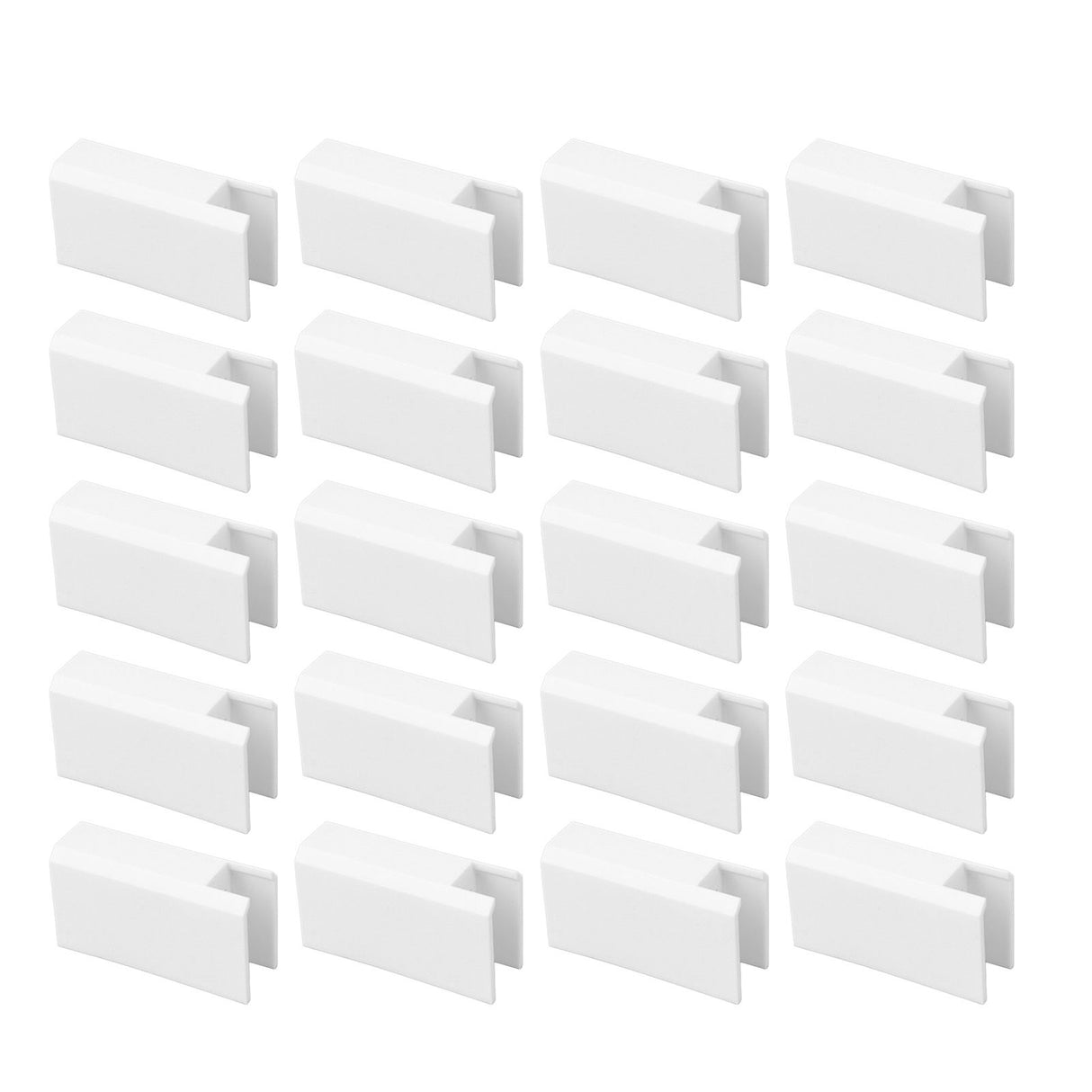 20Pcs Sliding Door Window Lock Stop Block Plastic Limit Safe Non Collision Accessories Long