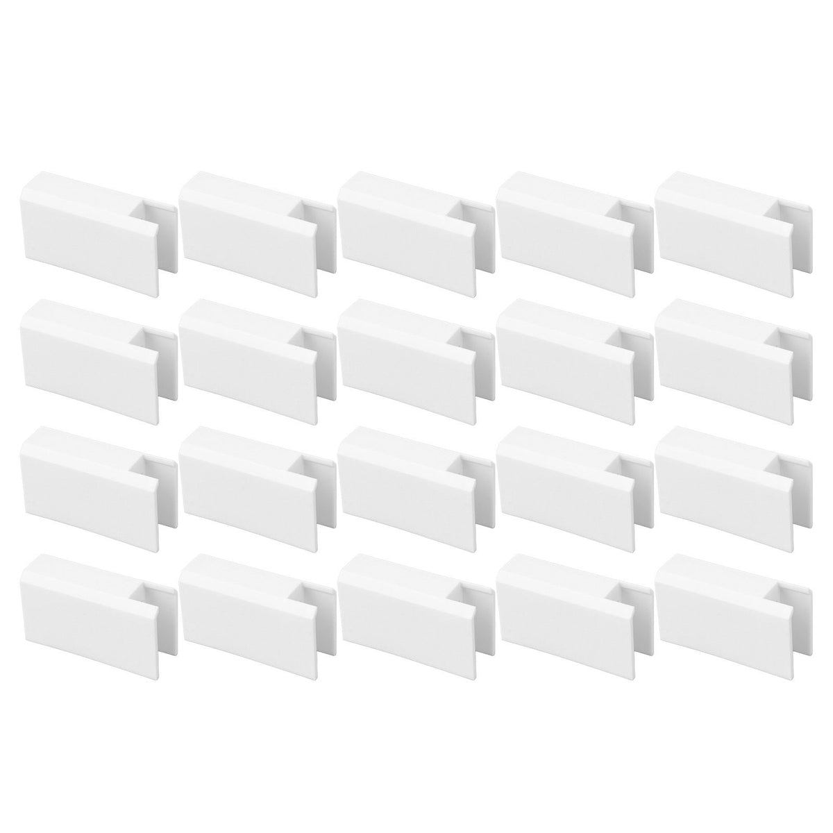 20Pcs Sliding Door Window Lock Stop Block Plastic Limit Safe Non Collision Accessories Long