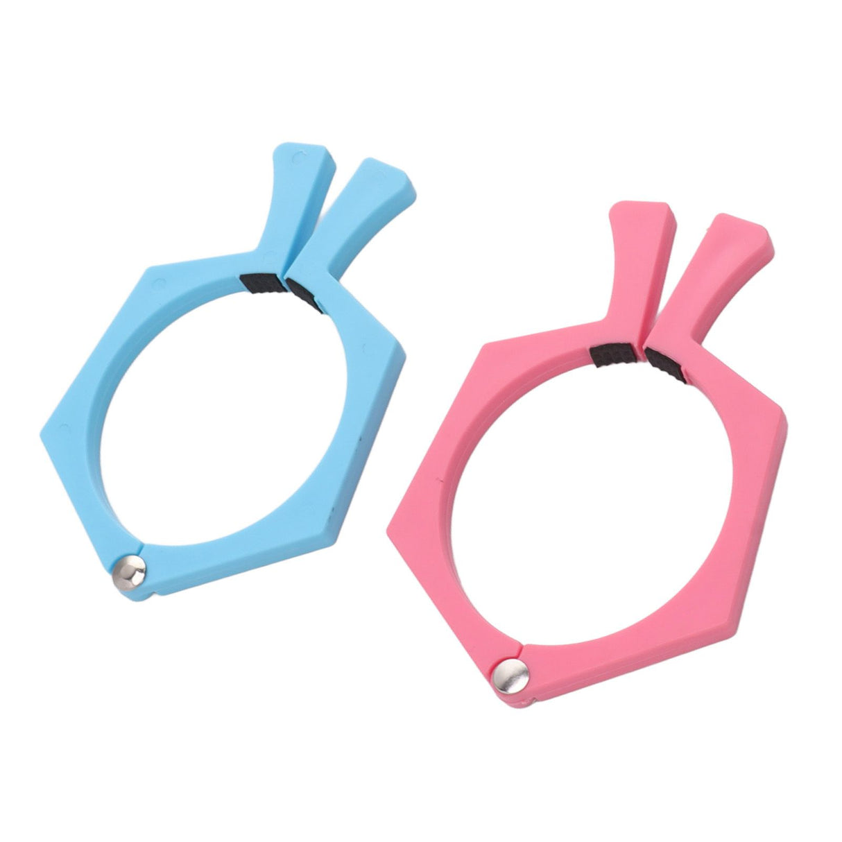 2PCS Sublimation Cup Clamp ABS Nonslip Tumbler Wrapping Clamp for Sublimation Paper Tumblers Pink and Blue